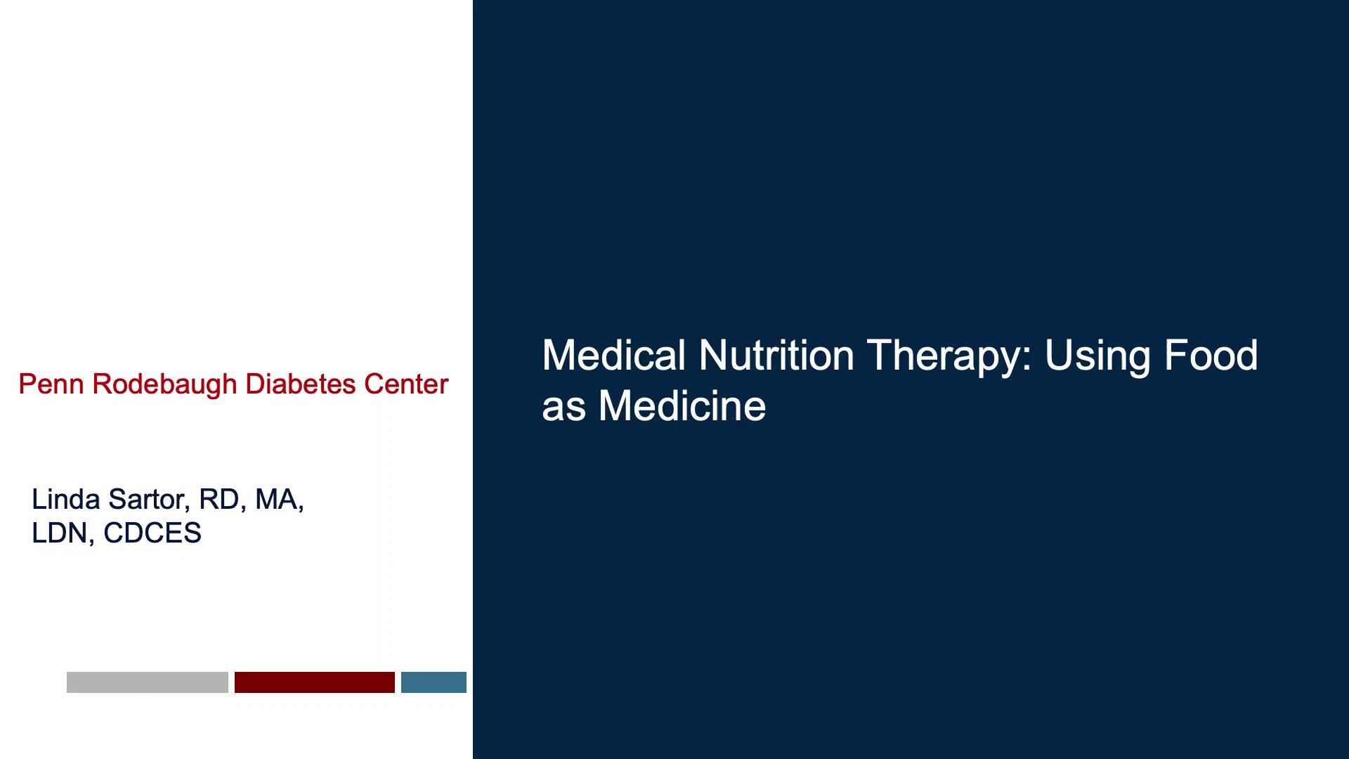 04. Medical Nutrition Therapy